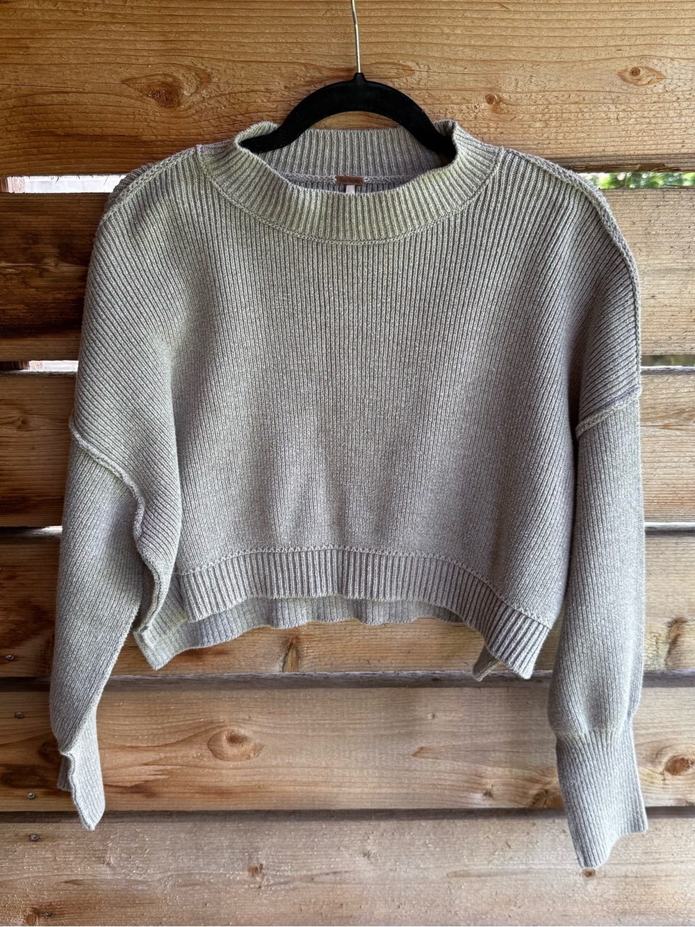 Free People easy street crop pullover | XS